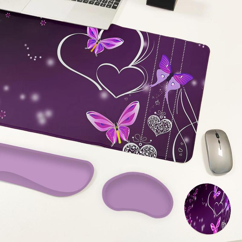 Tradescantia Purple - CIFBUY Abstract Purple Art 4-in-1 Mouse